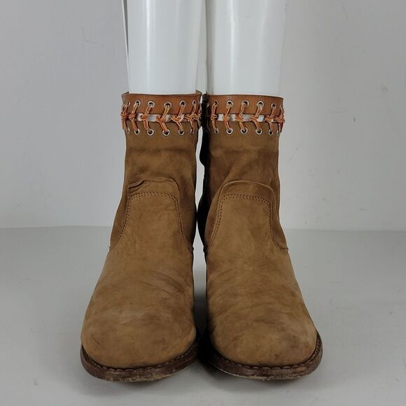 Rag & Bone Tan Leather Women's Booties - Picture 6 of 16